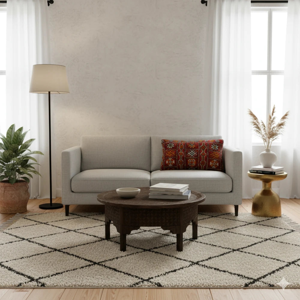 Coussin marocain Rouge Boujad MANI