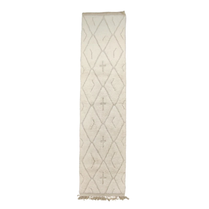 Tapis de couloir berbère ethnique en laine | MAZIR Décoration
