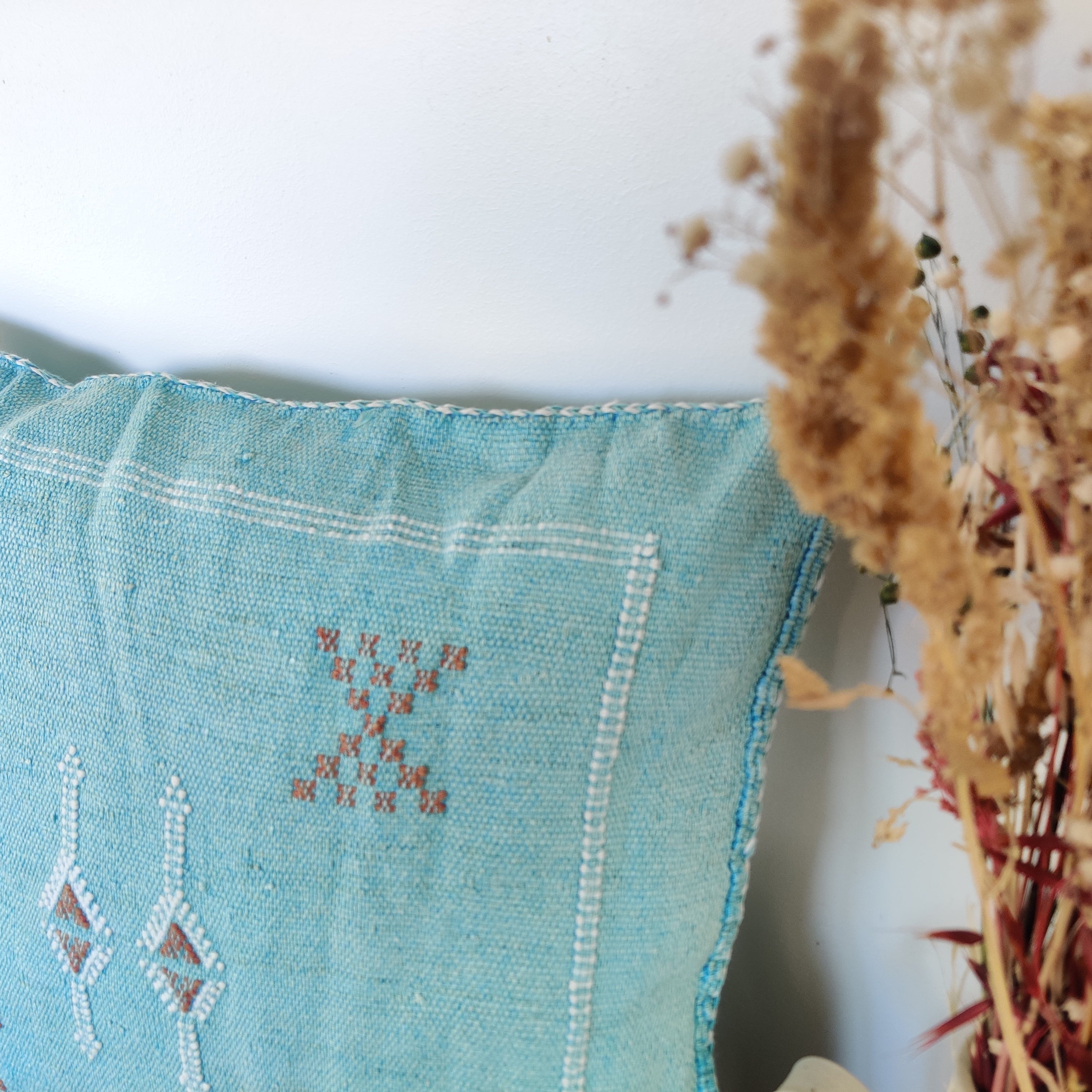 Coussin Sabra Turquoise berbère - MAZIR Décoration