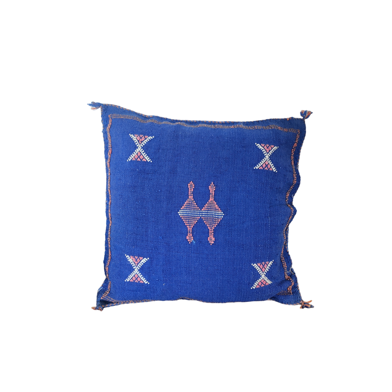 Coussin berbère Bleu Sabra - MAZIR Décoration