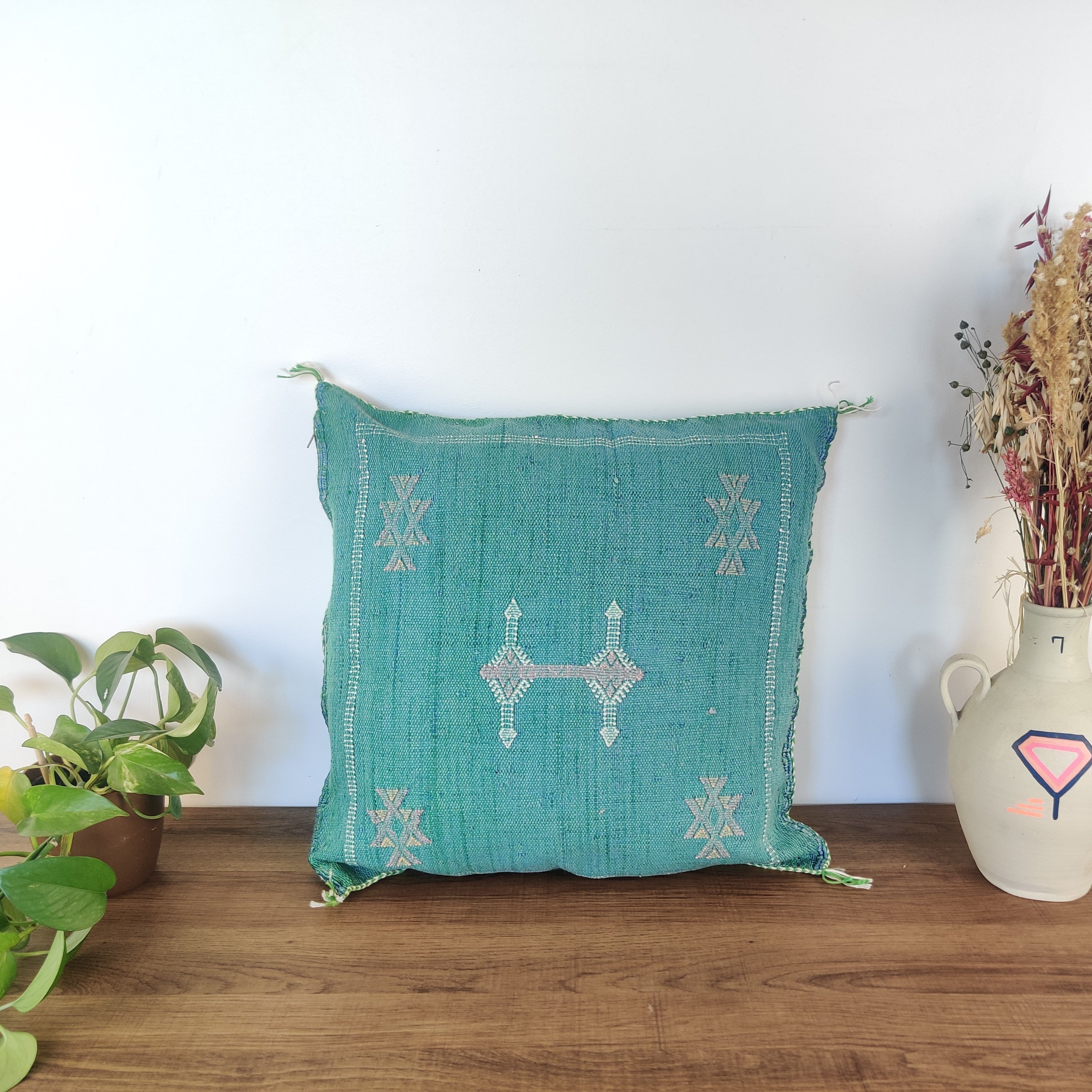 Coussin Sabra Vert délavé - MAZIR Décoration
