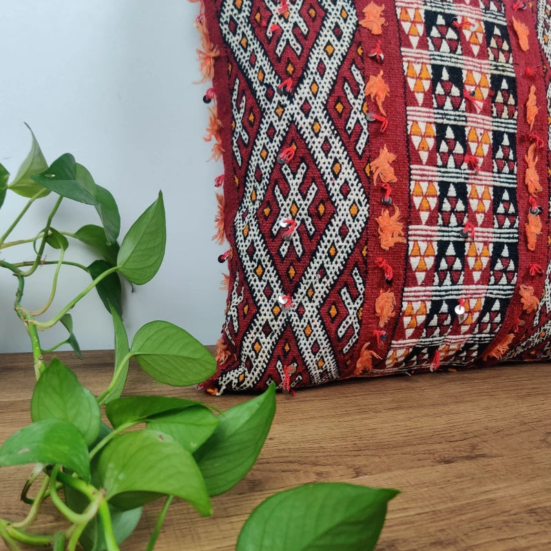 Coussin Kilim vintage bohème - MAZIR Décoration