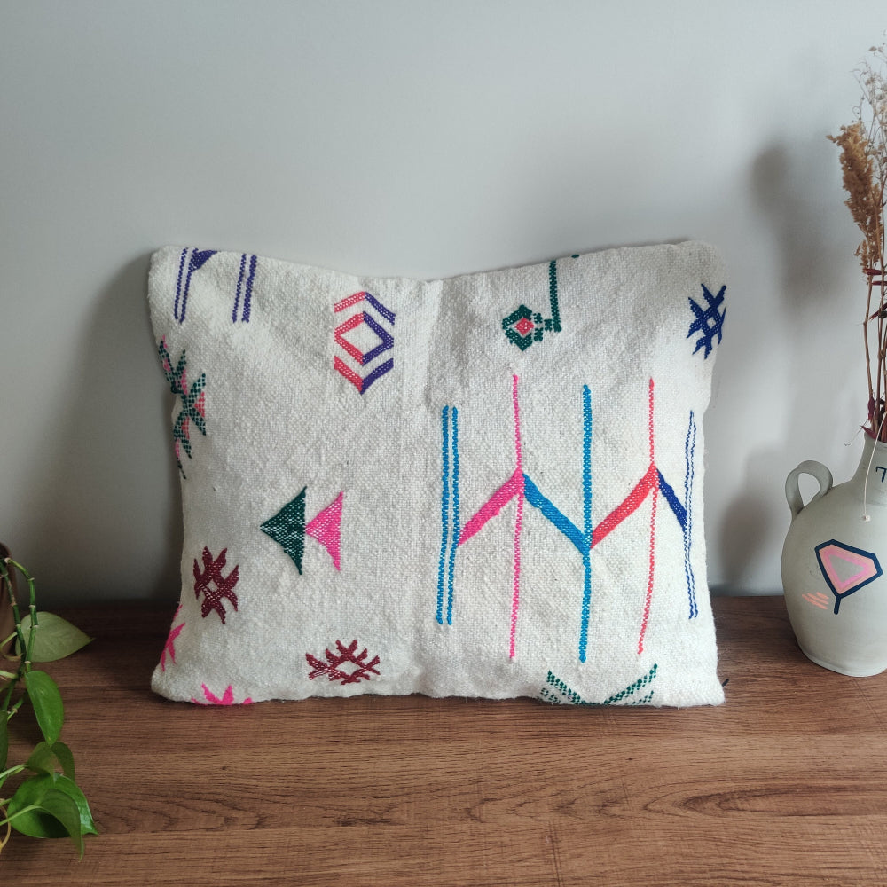 Coussin berbère coloré kilim