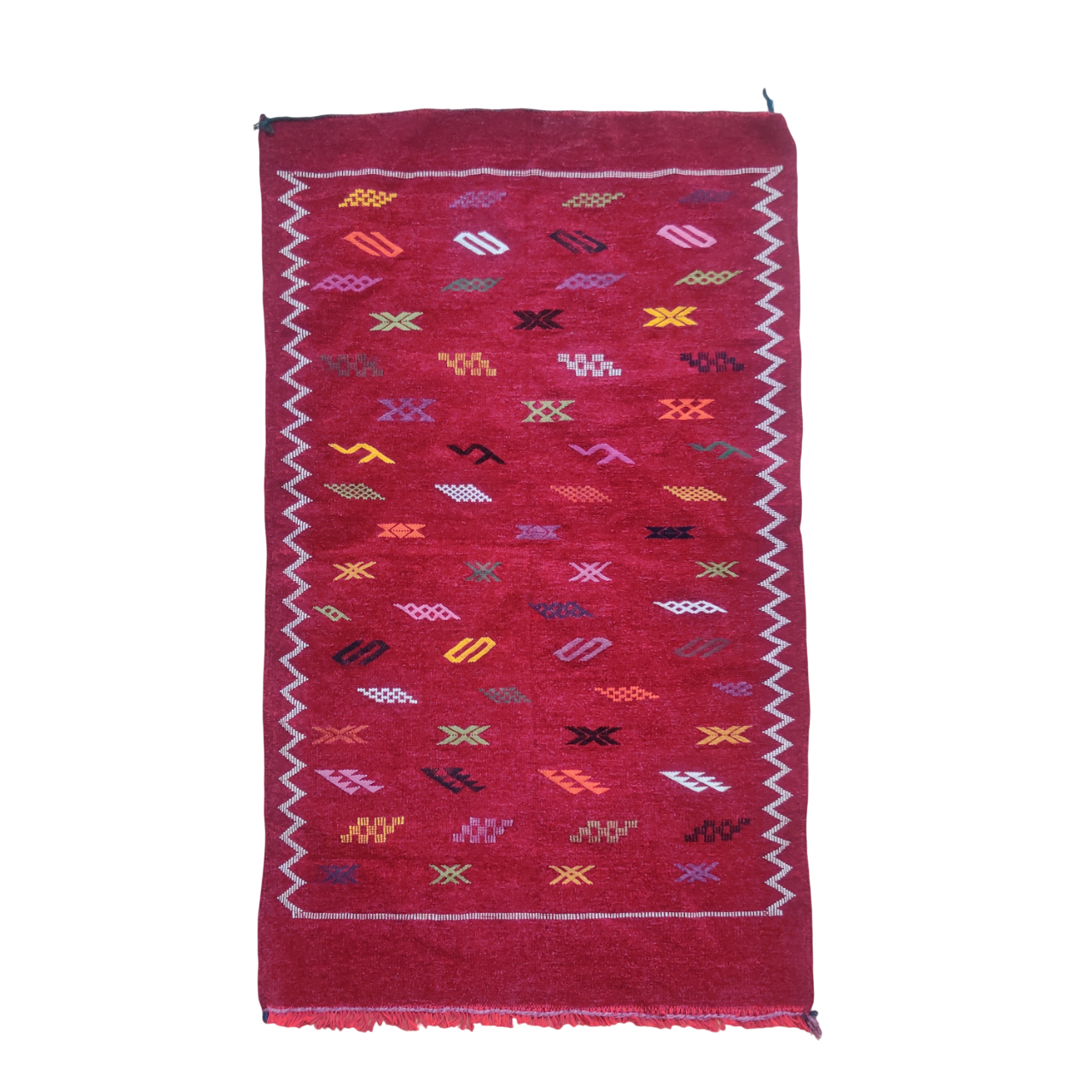 Tapis berbère artisanat bordeaux