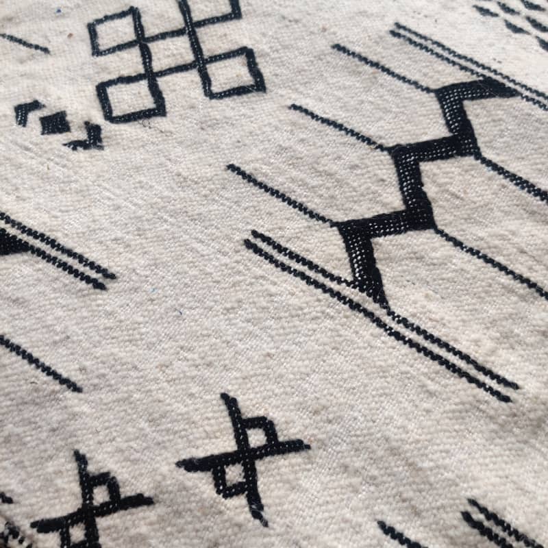 Pouf Marocain motif tribal | MAZIR Décoration