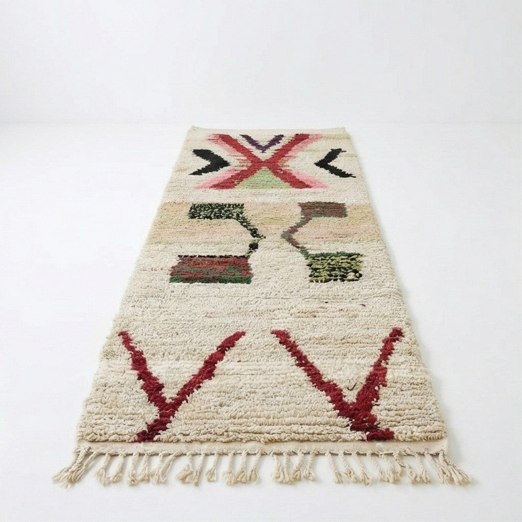 Tapis couloir berbère vintage