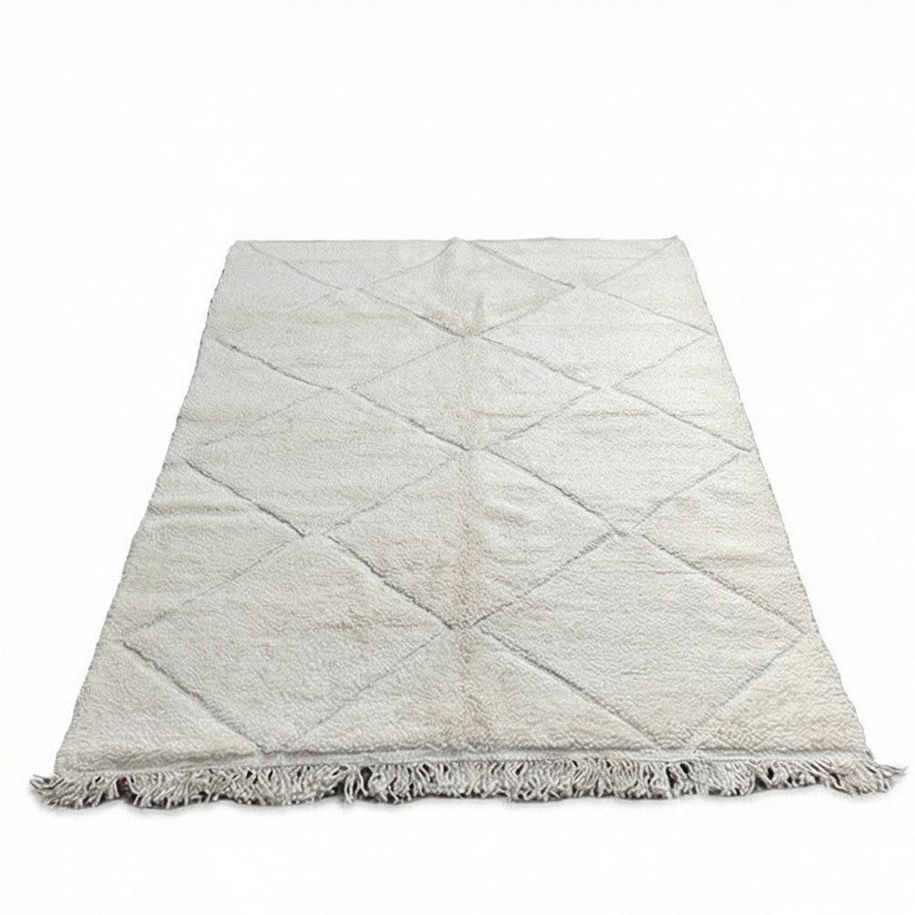 Grand Tapis Berbère à losanges blancs