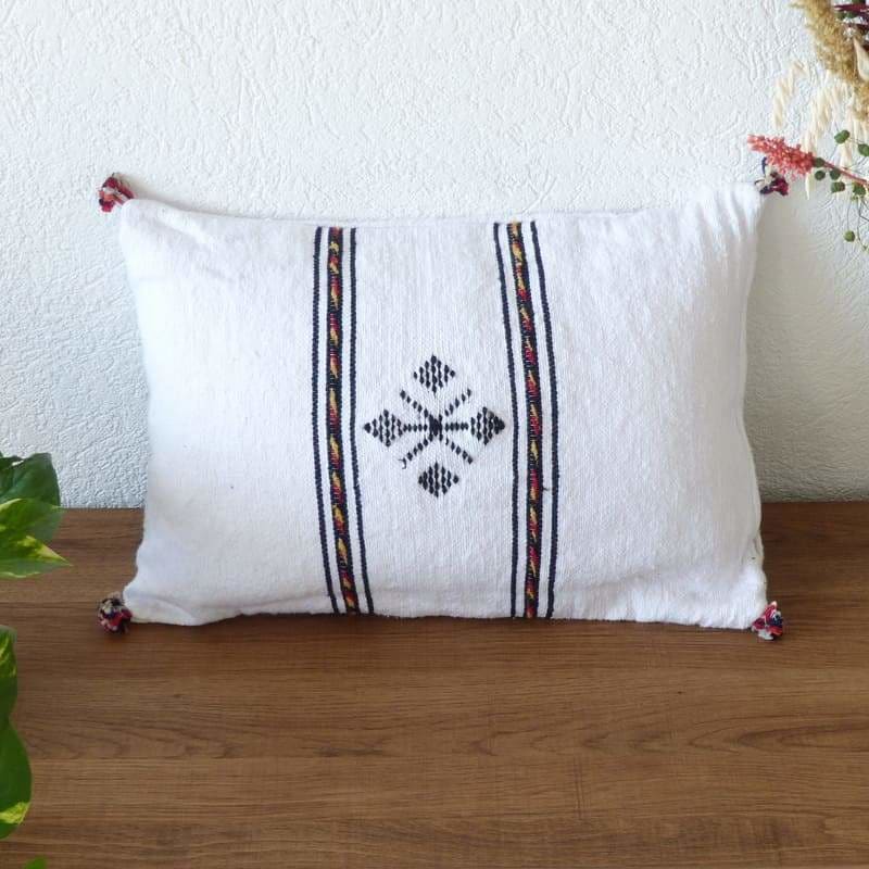 coussin marocain blanc