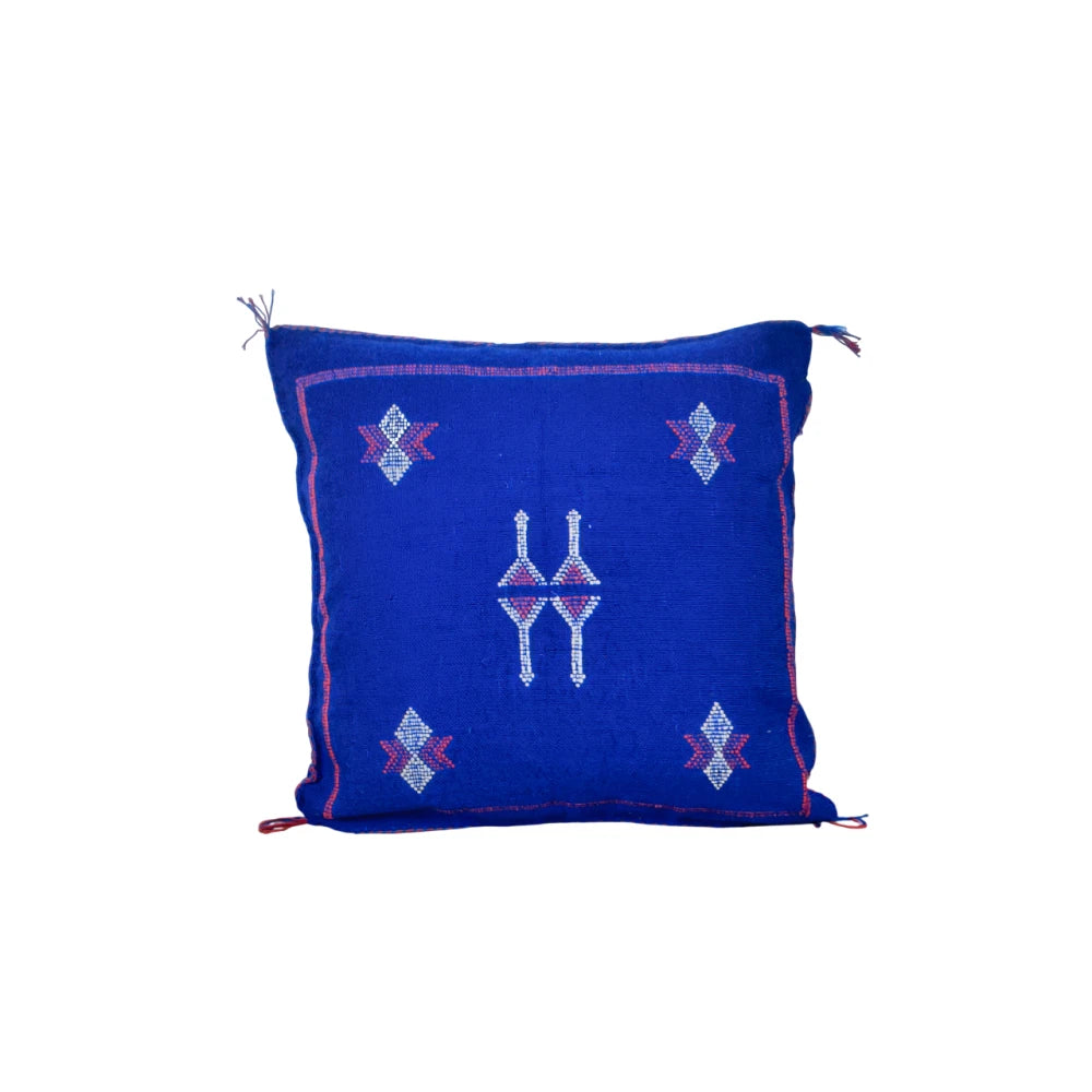 Coussin berbère Bleu Sabra