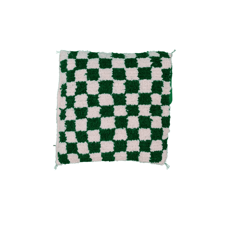 Coussin Beni Ouarain Impérial motif damier fait main