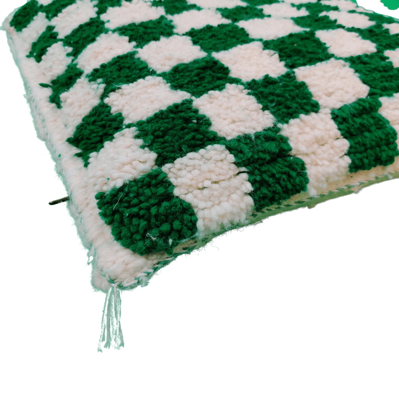 Coussin marocain Impérial motif damier