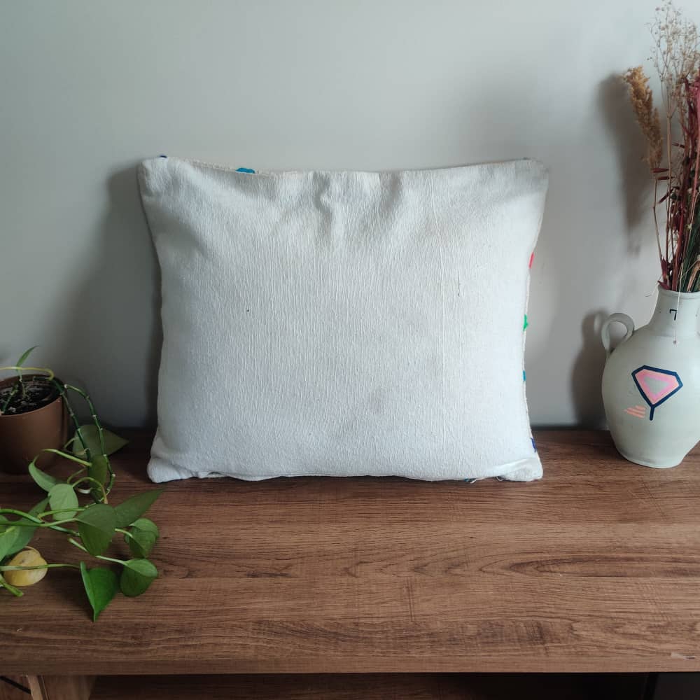 Coussin berbère carreaux vifs | MAZIR Décoration