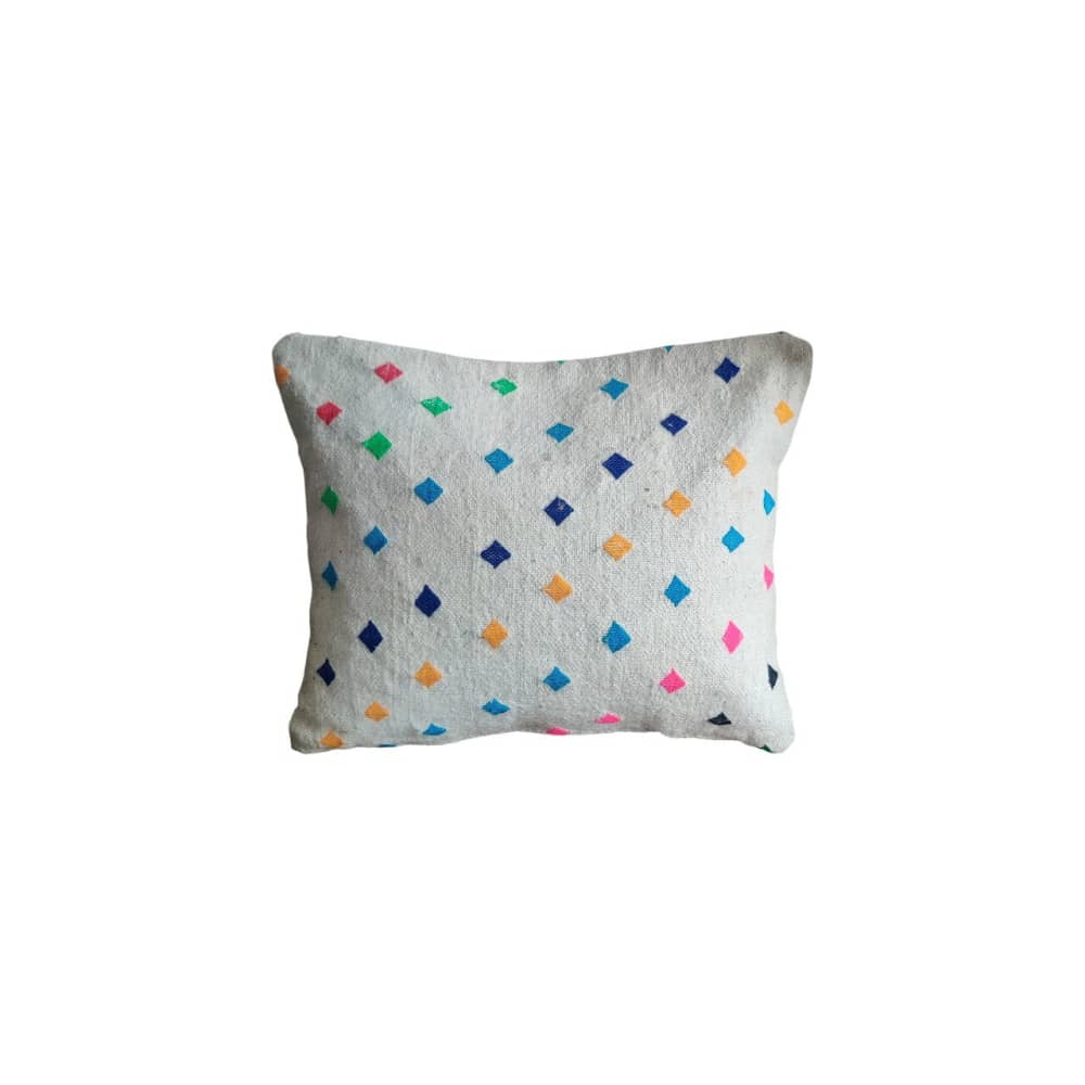 Coussin berbère carreaux vifs | MAZIR Décoration