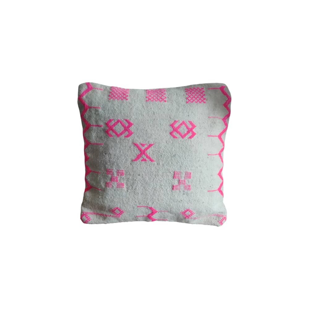Coussin berbère cocon rose | MAZIR Décoration