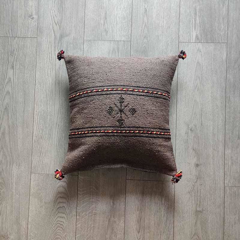 coussin marocain marron