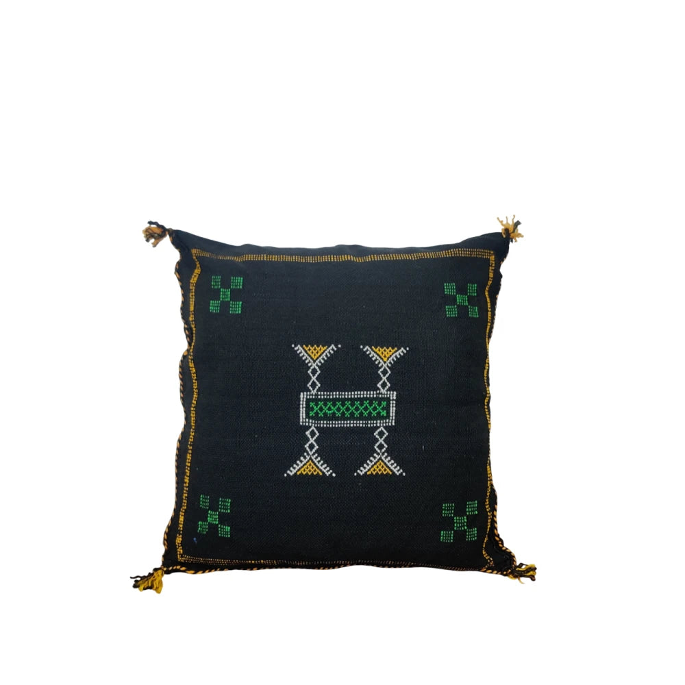 Coussin berbère Noir marocain