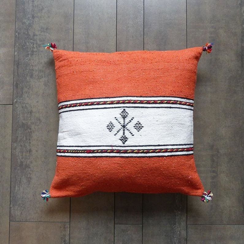 coussin marocain orange