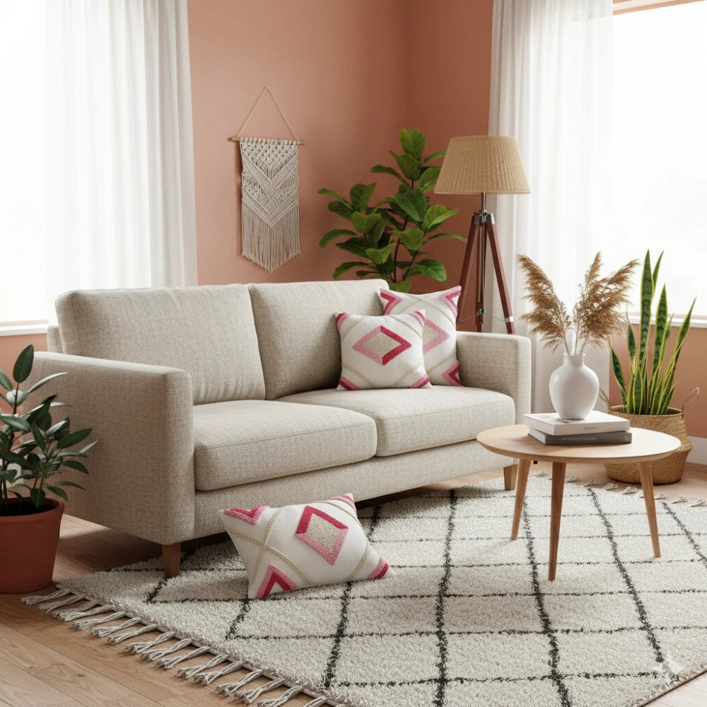 Coussin berbère rose bohème