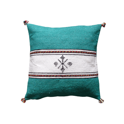 coussin berbere vert