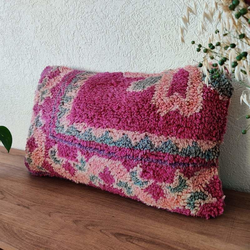 Coussin Berbère Violet Boujaad MAZA - Coussin