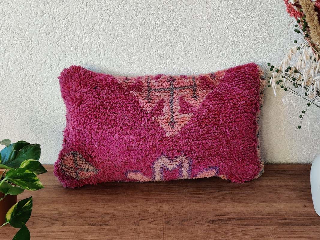 Coussin Berbère Violet Boujaad MAZI - Coussin