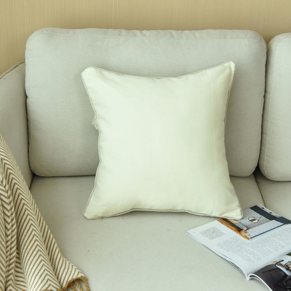 Coussin Bohème Blanc Inspiration Berbère - Coussin