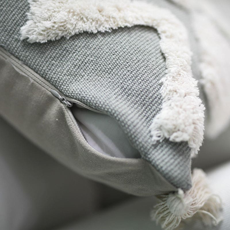 Coussin Bohème Gris Inspiration Berbère - Coussin