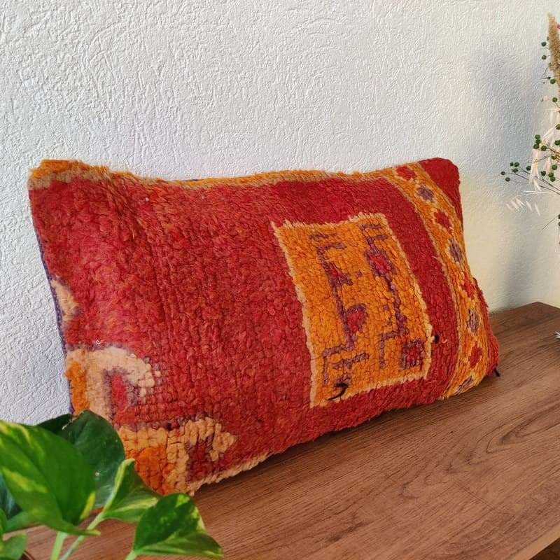 Coussin Bohème Orange Boujad LARI - Coussin