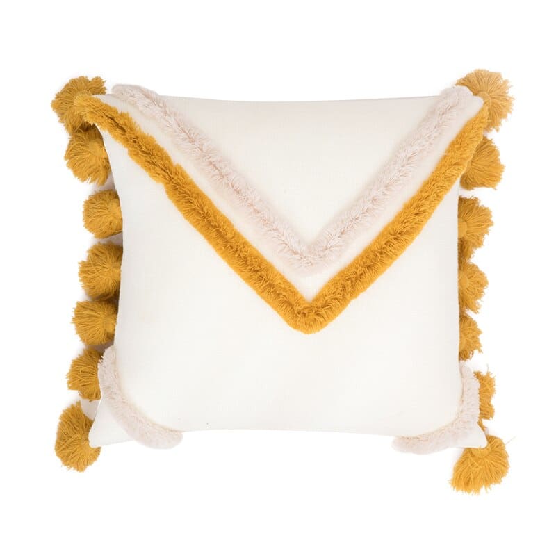 coussin berbere jaune