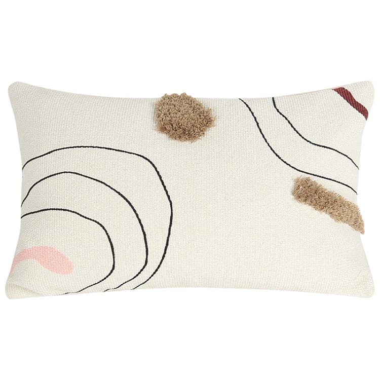 coussin dessin abstrait 