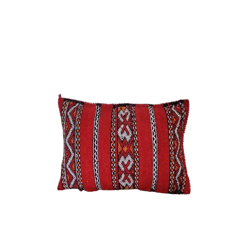 Coussin ethnique rouge berbère