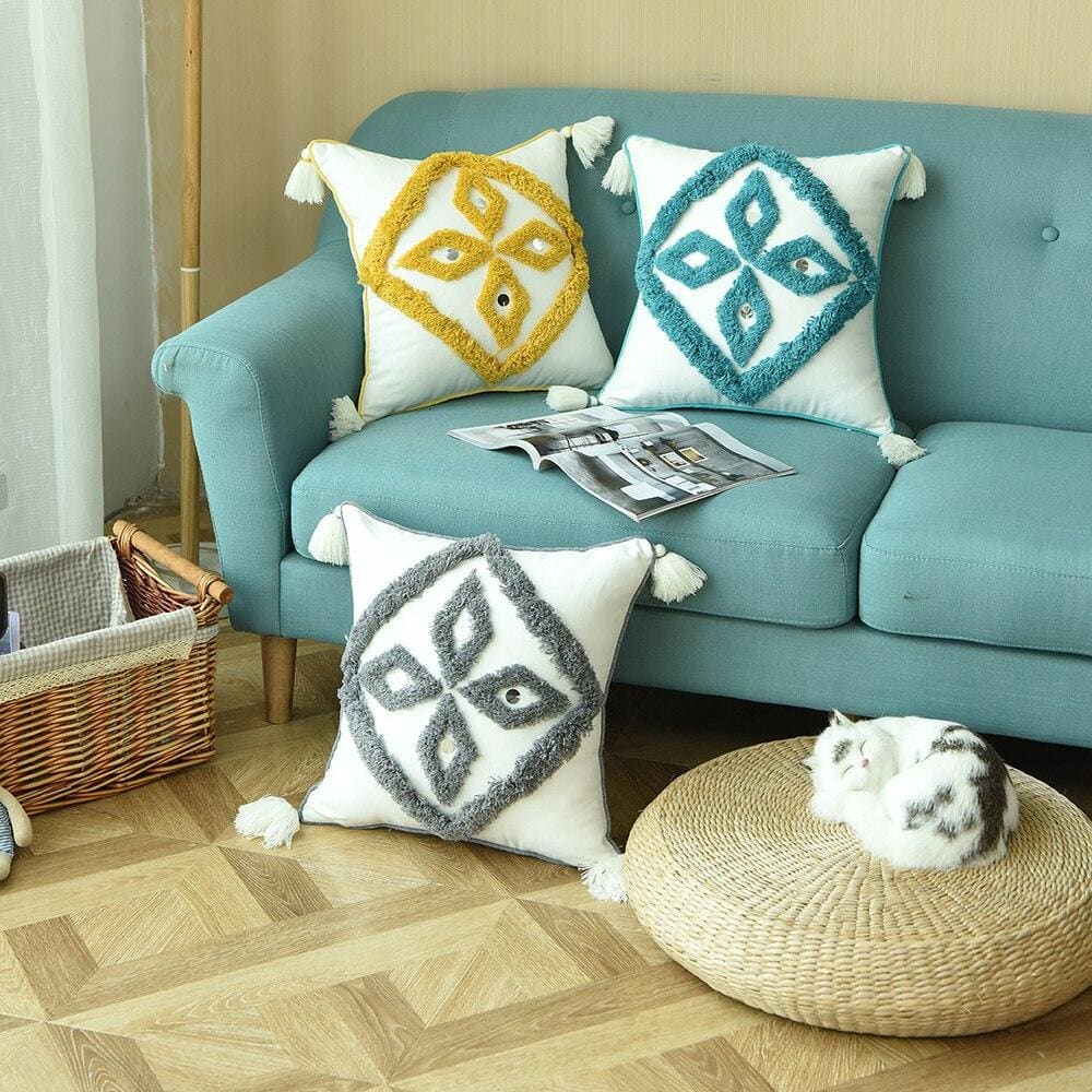 trois coussins Inspiration Berbère Design Scandinave - MAZIR