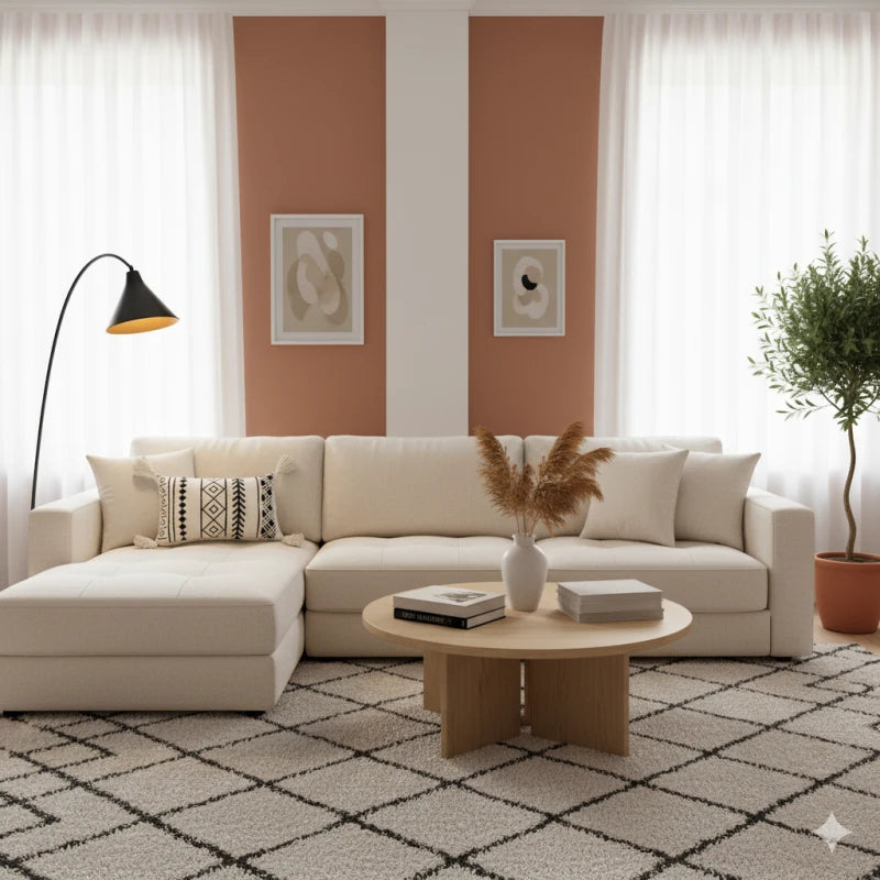 Coussin Inspiration Berbère <br> Motif Ethnique Yucca