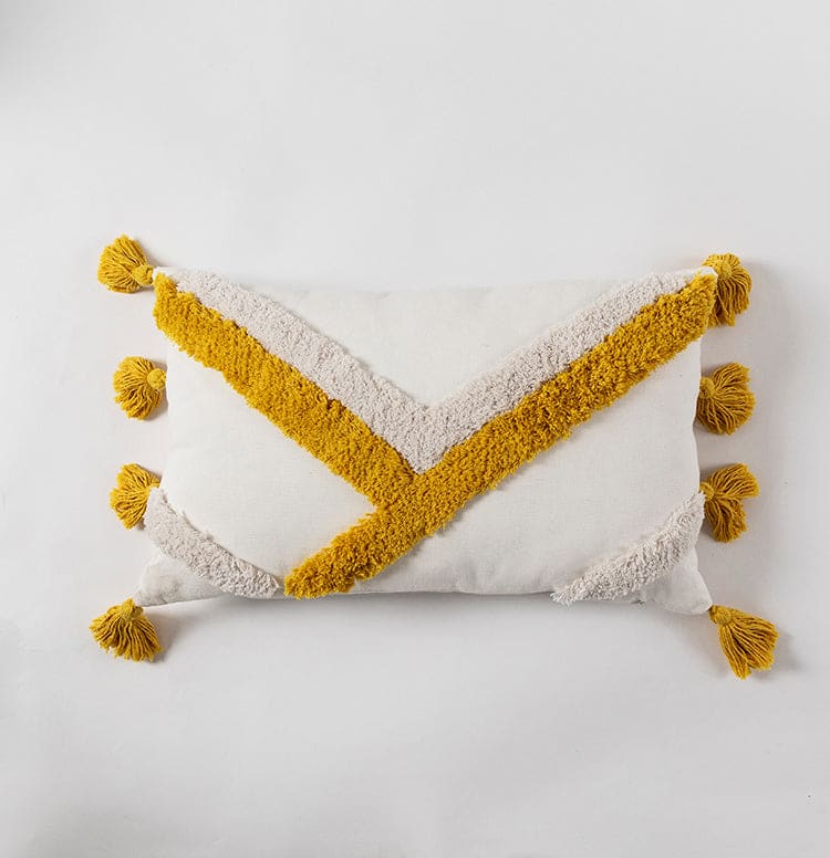 Coussin Berbère Jaune 30x50 - MAZIR