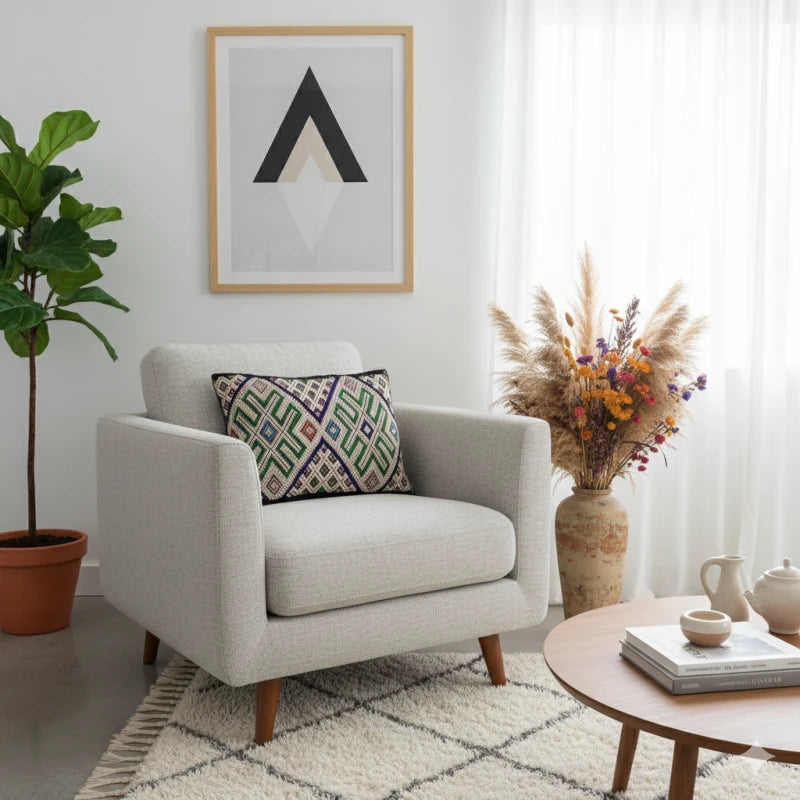 Coussin Kilim berbère magique