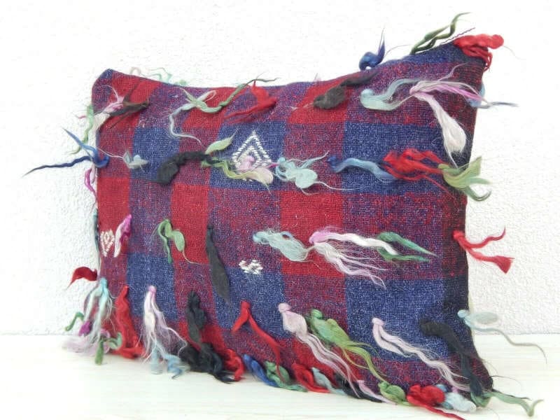 Coussin Kilim Boucherouite 35x50 cm