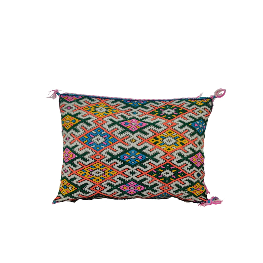 Coussin Kilim Ethnique multicolore