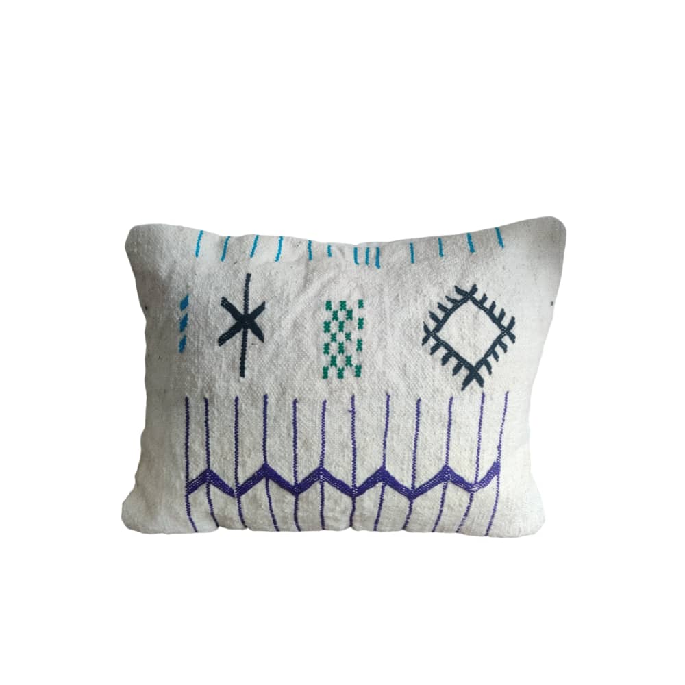 coussin Kilim Marocain ethnique - Fait Main | MAZIR Décoration