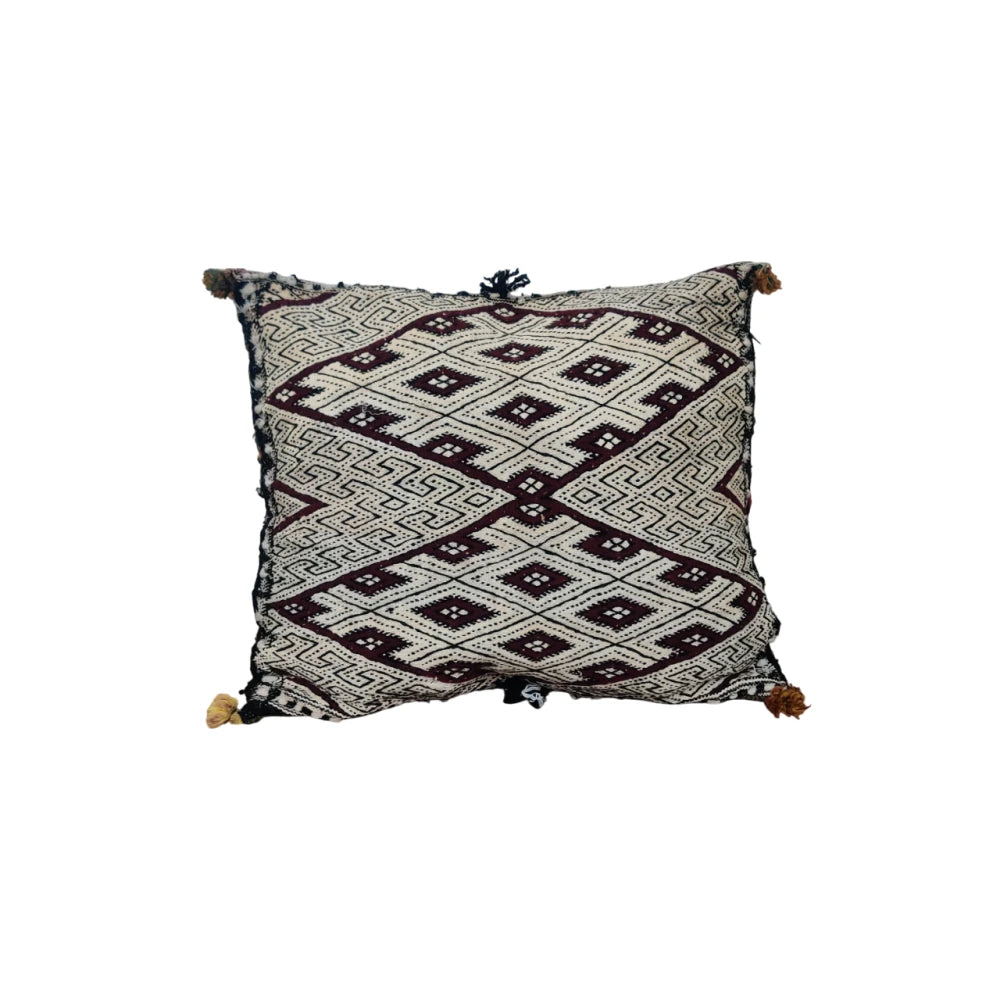 Coussin Kilim marocain losange vintage