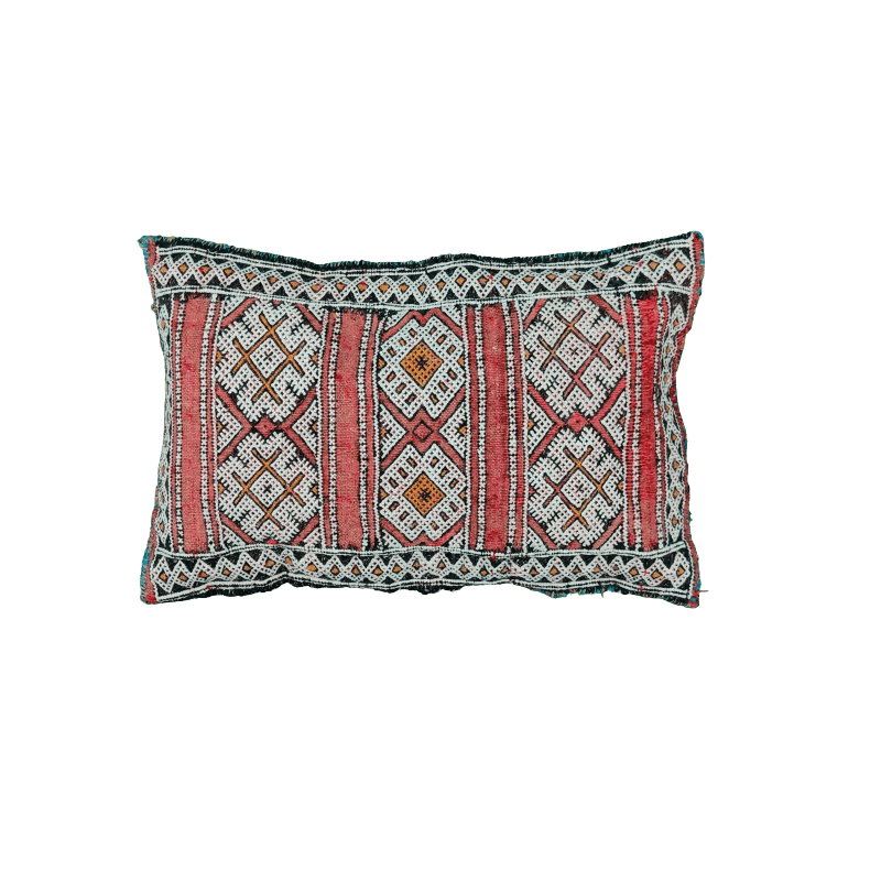 coussin kilim rouge