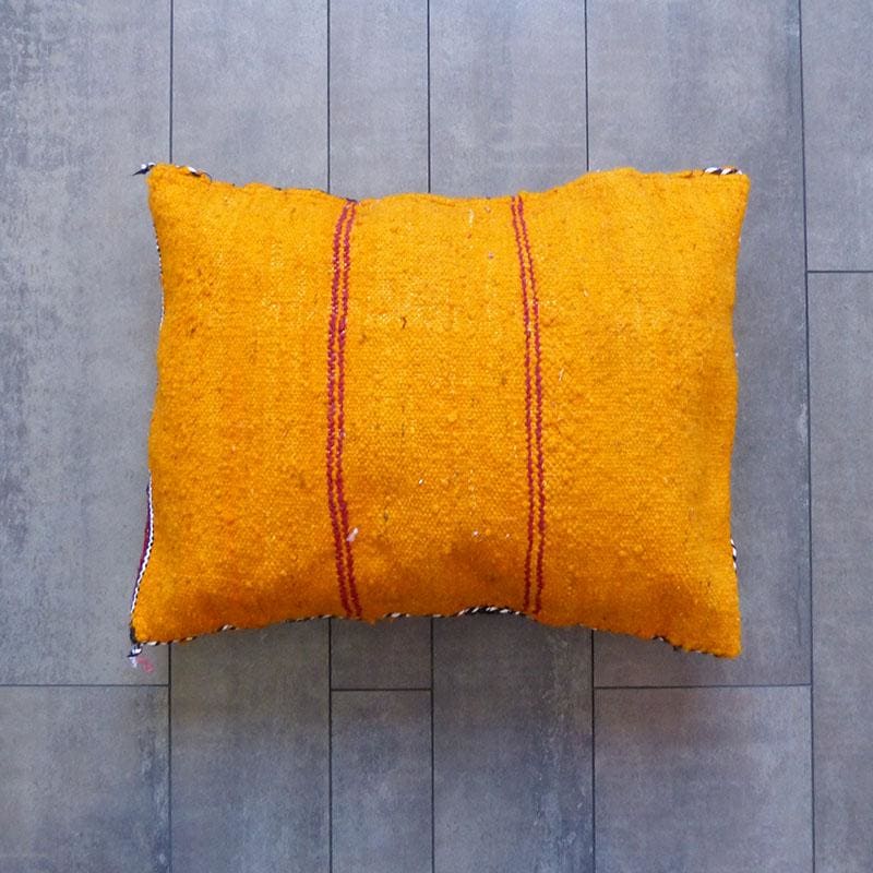 housse de coussin kilim orange