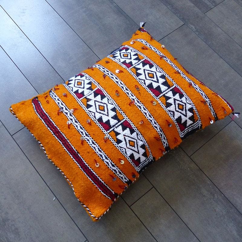 coussin marocain orange