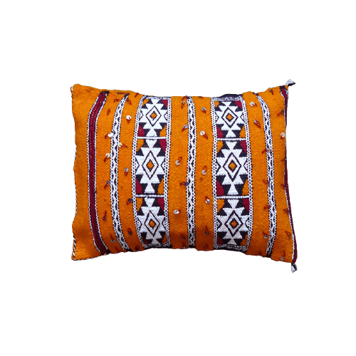 coussin kilim orange