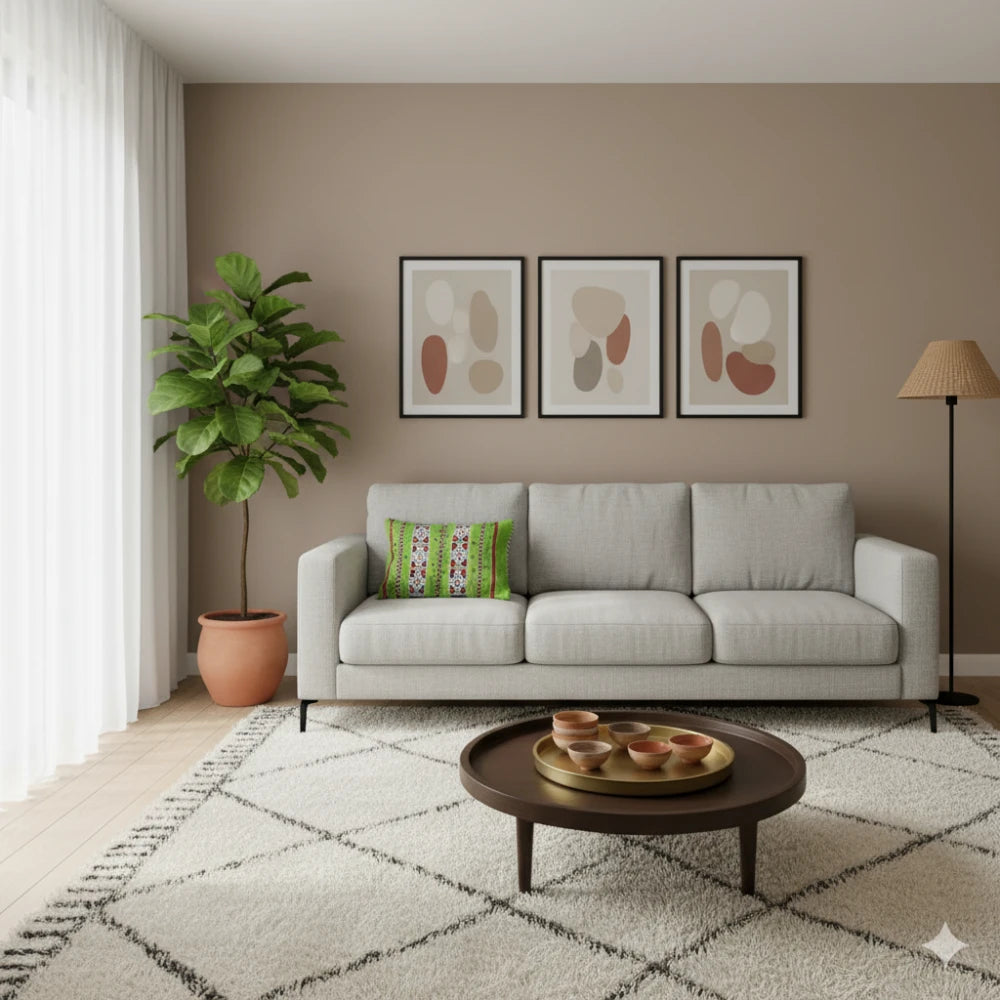 Coussin Kilim Vert Marocain