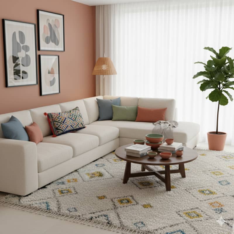 Coussin Kilim Vintage Marocain