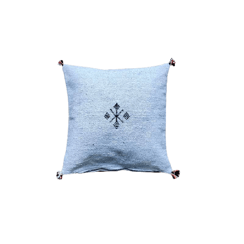 coussin marocain bleu