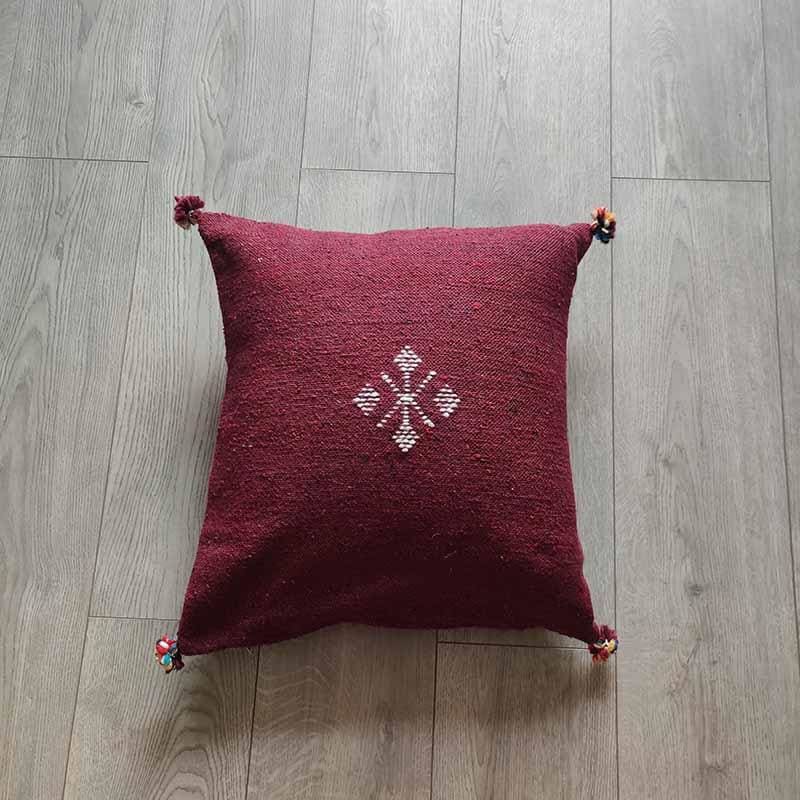 coussin berbère bordeaux