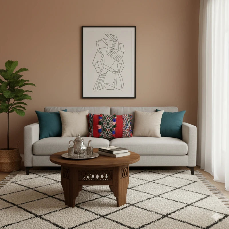 Coussin Marocain Ethnique Beldi