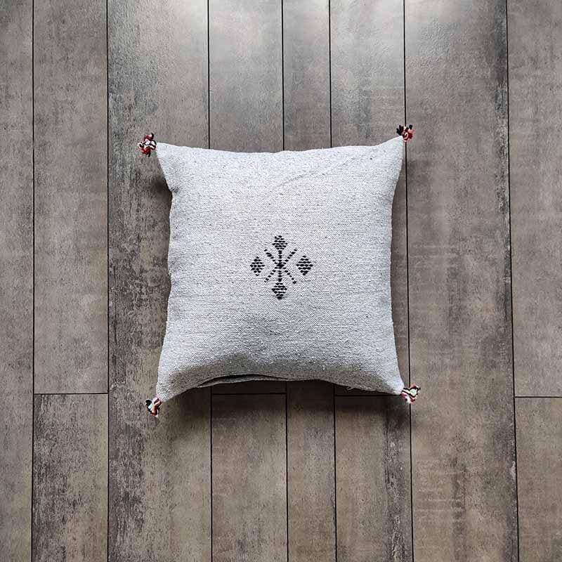 coussin marocain gris