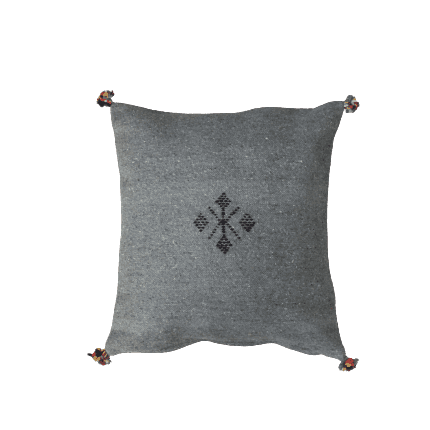 coussin marocain gris